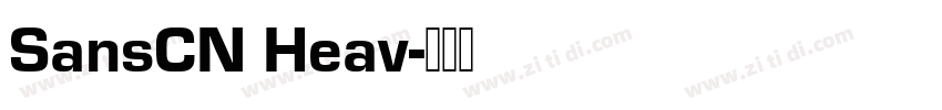 SansCN Heav字体转换